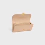 LARGE WALLET TRIOMPHE IN SHINY CALFSKIN OAT BEIGE - Image 4